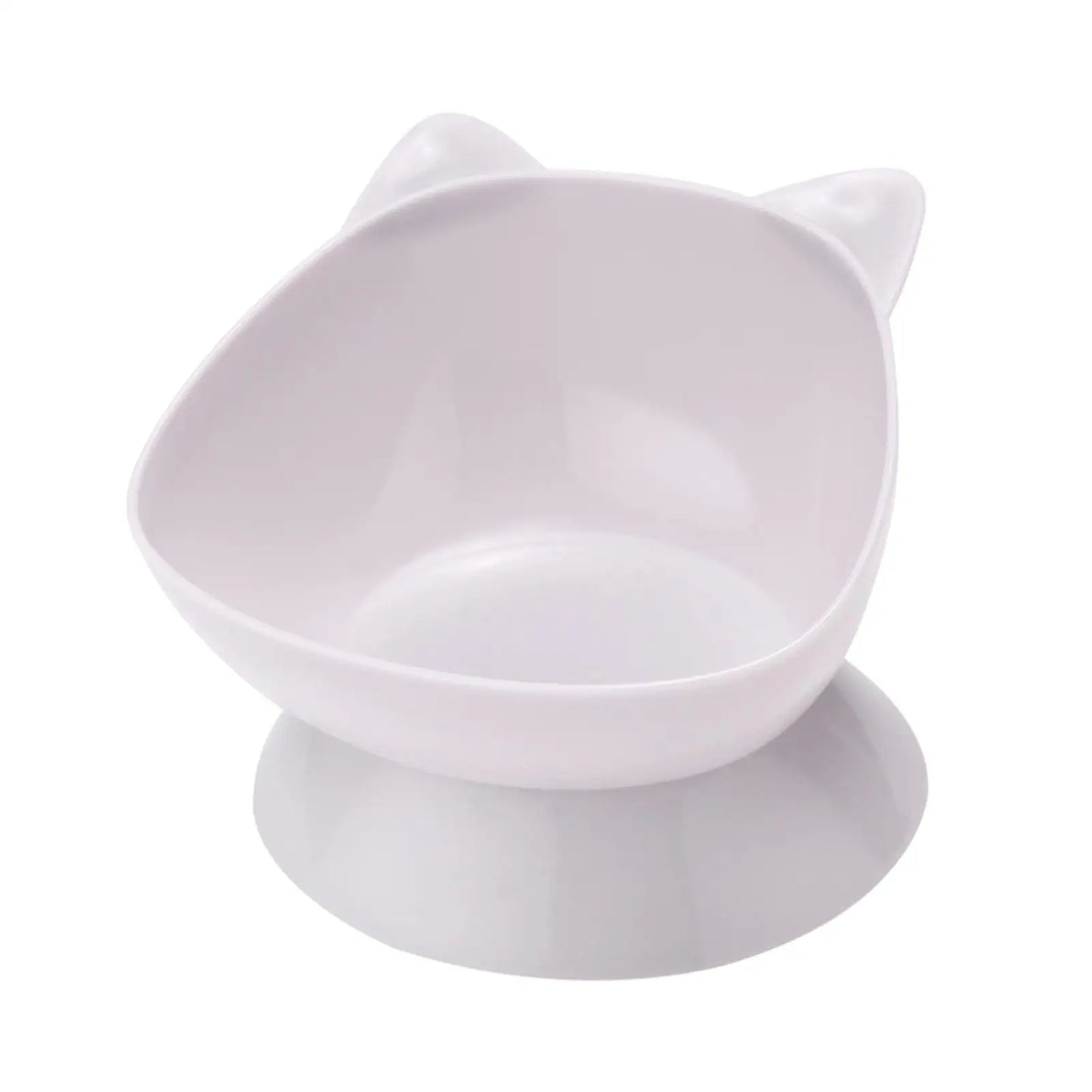 Raised Cat Bowl Small Dog Waterer Protect Pet's Spine Stable Durable Tilted Pet Feeder Kitten Water Bowl for Small Medium Dogs
