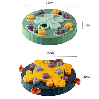 Cat Dog Puzzle Toys Interactive Slow Fooder Non Slip Bowl Increase Puppy IQ Food Dispenser Cats Dogs Training Games Pet Supplies