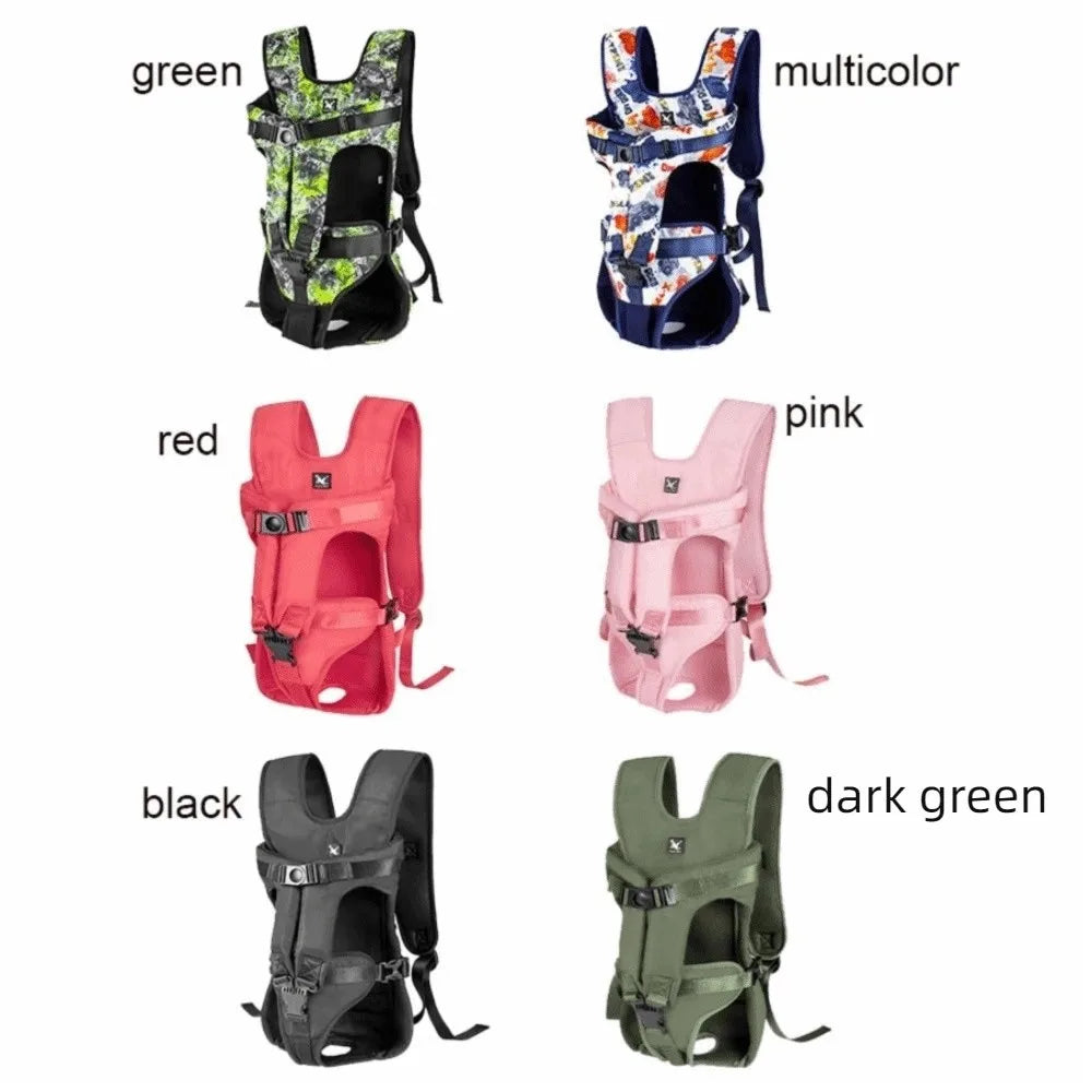 Adjustable Pet Front Backpacks Breathable Hands Free Dog Carrier Backpacks Puppy Carring Bags Oxford Dog Outgoing Bag Outdoor