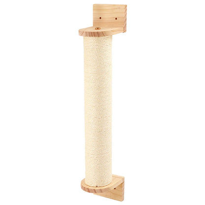 Cat Climbing Shelves Wall Mounted Cat Tree Wooden Furniture Scratcher Jumping Platform Rope Ladder Cat Sleeping and Playing