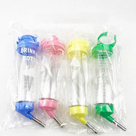 Hamster Drinker Hanging Water Bottle Dispenser for Guinea Pig Squirrel Rabbit Squirrel Rabbit Dog Drinking Head Pipe Fountain