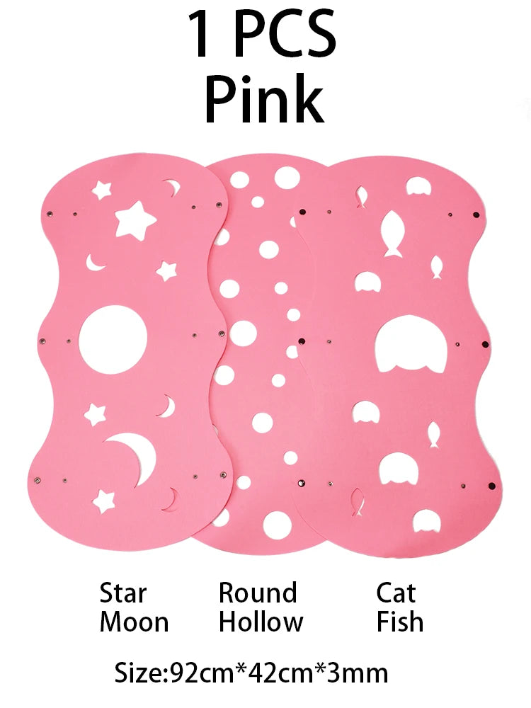 Splicing Cat Toy Felt Pom Nest Deformable Kitten Tunnel Collapsible Tube House Tunnel Interactive Pet Pusscat Security Sense