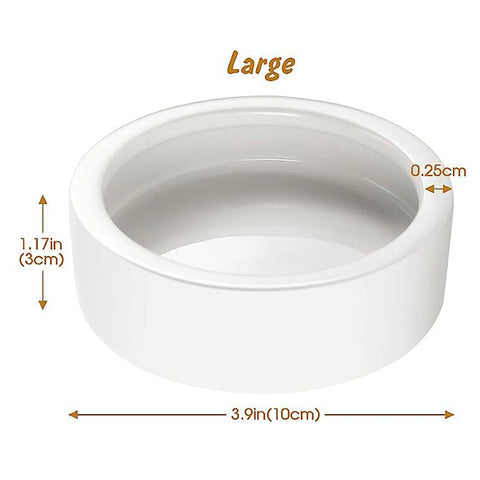 Reptile Food Bowl Feeding and Watering Bowl Anti-Escape Ceramic Feeding and Watering Bowl Anti-Escape Super Worm Feeder