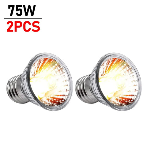 1/2/5/10PCS UVA UVB Reptile Heating Light Bulb 25/50/75W Snake Turtle Pet Full Spectrum Basking UV Light Bulbs Heating Light