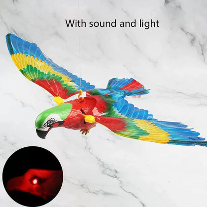 Simulation Bird Interactive Cat Toys Electric Hanging Eagle Flying Bird Cat Teasering Play Cat Stick Scratch Rope Toys