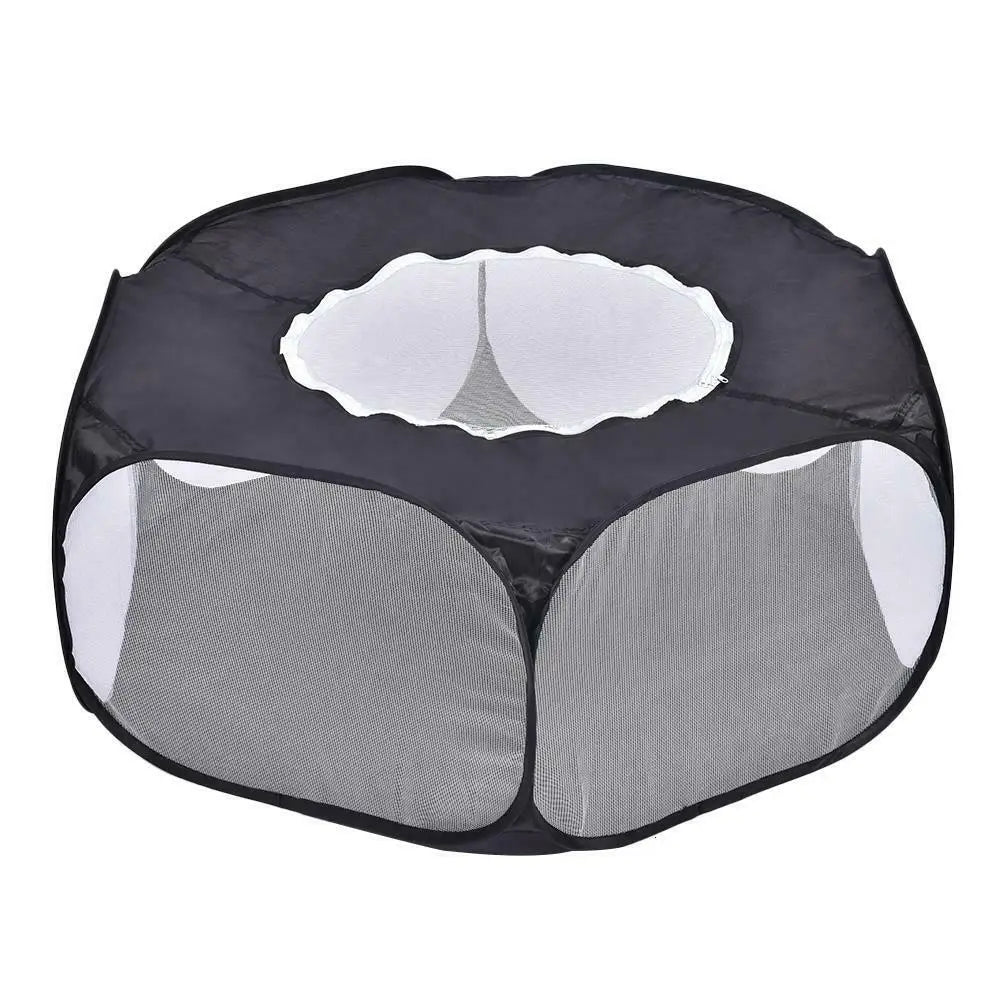 Portable Pet Puppy Rabbit Playpen Indoor Outdoor Small Animal Hamsters Fence Tent Cage with Cover Waterproof Pets Camping House
