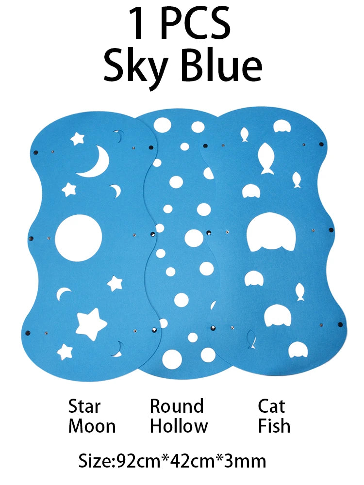 Splicing Cat Toy Felt Pom Nest Deformable Kitten Tunnel Collapsible Tube House Tunnel Interactive Pet Pusscat Security Sense