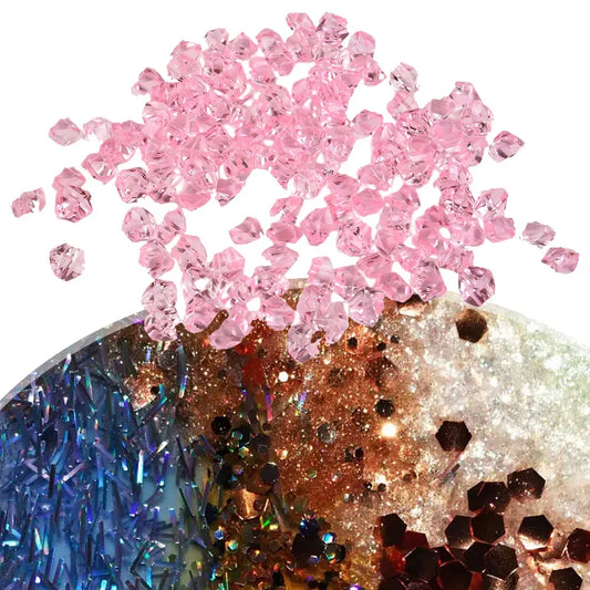 200pcs Crystals Acrylic Crystal Gem Stone Aquarium Colorful Stones Fish Tank Vase Decoration Wedding Party Decorations Crafts