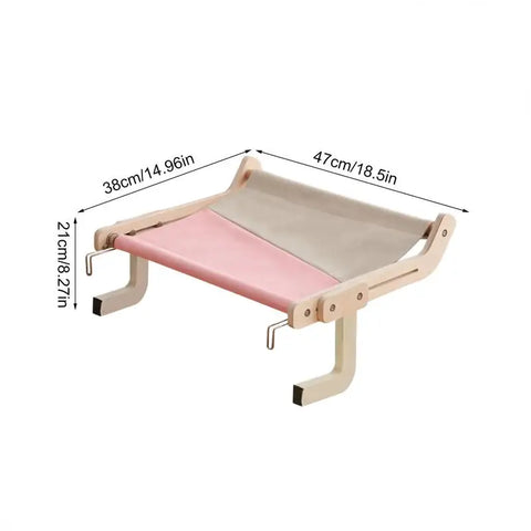 Cat Suspension Hammock Portable Detachable Bed Window Shelf for Cats Perch Pet Accessories Easy To Wash Cat Bed