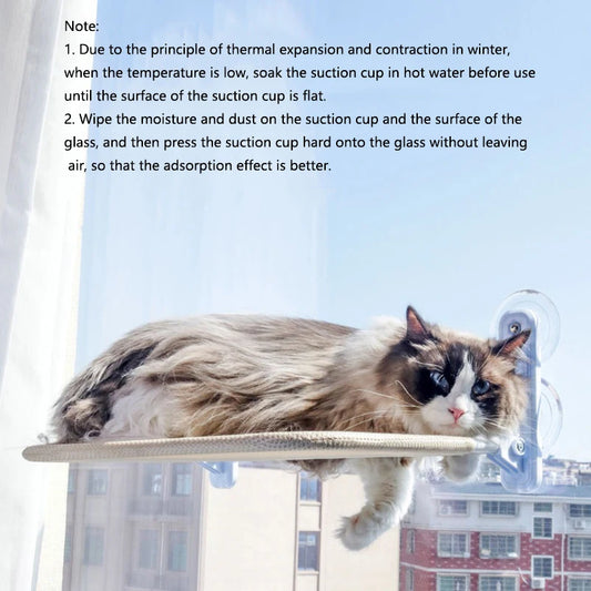 Cat hanging nest super suction cup swing sun can be removed and washed mattress windowsill glass hanging bed pet supplies