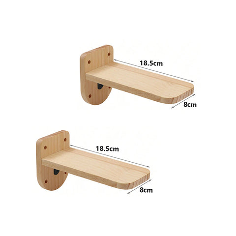 Cat Wall Climbing Shelf Four Step Stairway Scratching Post Bed Hiding House For Indoor Cats Tree Tower Pet Furniture Accessories