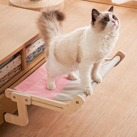 Cat Suspension Hammock Portable Detachable Bed Window Shelf for Cats Perch Pet Accessories Easy To Wash Cat Bed