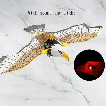 Simulation Bird Interactive Cat Toys Electric Hanging Eagle Flying Bird Cat Teasering Play Cat Stick Scratch Rope Toys