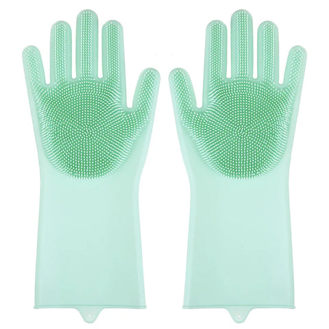 Pet Grooming Cleaning Gloves Dog Cat Bathing Shampoo Glove Scrubber Magic Dishwashing Cleanner Sponge Silicon Hair Removal Glove