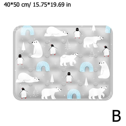 Dog Mat Cooling Summer Pad Mat For Dogs Cat Blanket Breathable Washable Soft Ice Gel Pet Cushion Cat Cool Cushion Pet Ice N X1W1