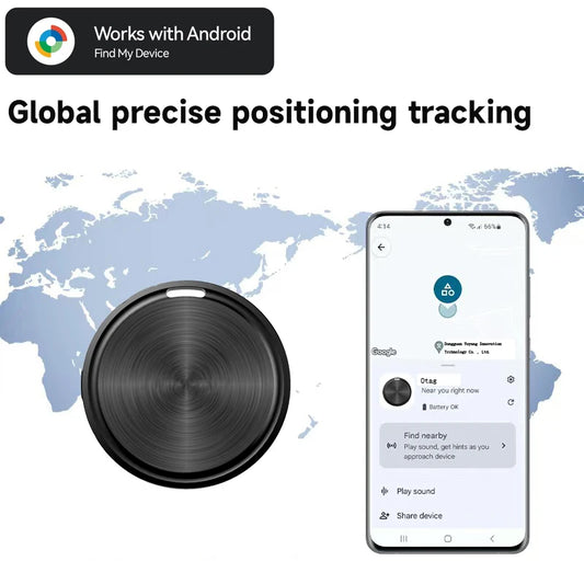 AirTag Tracker for Android Smart Locator Work with Google Find My Device Bag Key Pet Elderly Finder Tracking