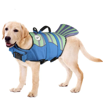 Pet Dog Life Jacket Enhanced Buoyancy Small Dogs Swimming Clothes Safety Vest with Handle for Medium Large Dog Surfing Costume