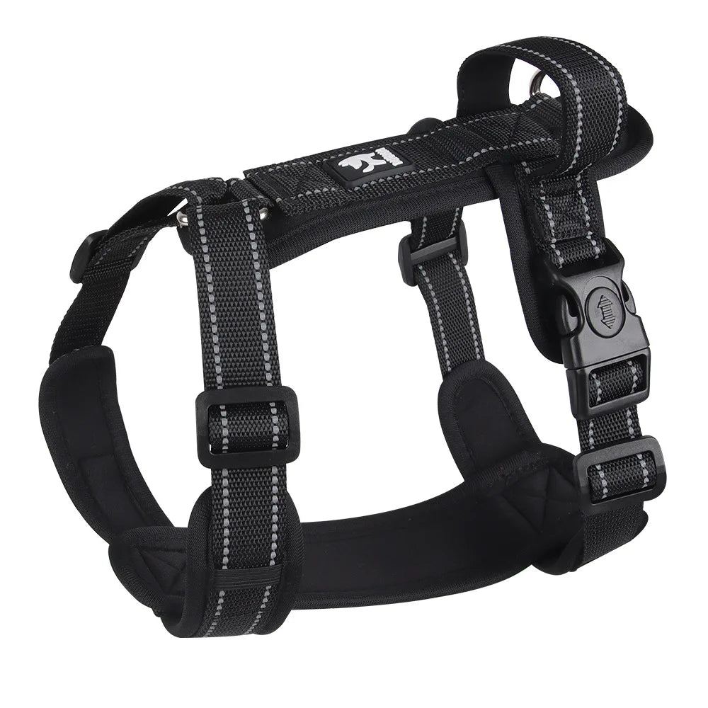 Reflective Puppy & Small Dog Vest Harness with Handle for Easy Control and Adjustable Chest Straps