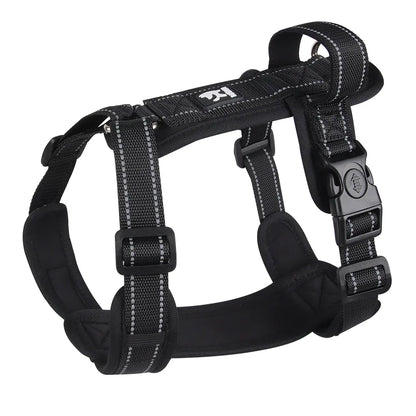 Reflective Puppy & Small Dog Vest Harness with Handle for Easy Control and Adjustable Chest Straps