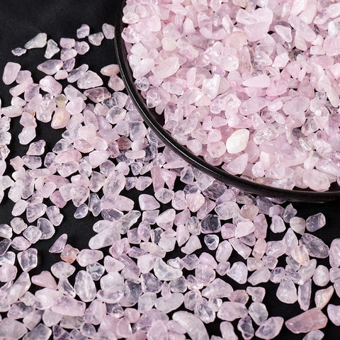100g/bag Natural Stones Rose Quartz Material Crystal Gravel Stone Chips Ore Minerals Reiki Specimen Gemstones Aquarium Decor