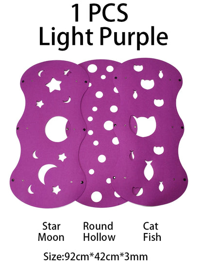 Splicing Cat Toy Felt Pom Nest Deformable Kitten Tunnel Collapsible Tube House Tunnel Interactive Pet Pusscat Security Sense