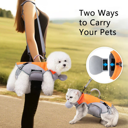 Multifunctional Pet Carrier Bag for Cats Small Dogs Breathable Puppy Four-legged Shoulder Bag Portable Outdoor Walking Dog Bags