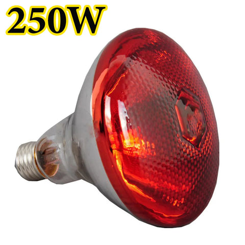 1PC Poultry Infrared Heat Lamp Waterproof Anti-Explosion Thickened Light Bulbs For Piglet Chicken Duck Birds E27 Heating Lamp