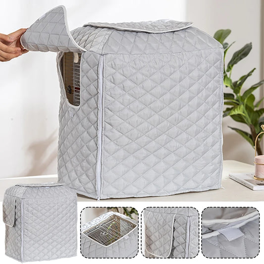Winter Warm Bird Cage Cover Cotton Quilted Cage Cover Canopy Rain Proof Protective Parrot Cage Accessories