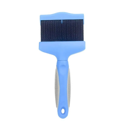 Stainless Steel Pet Hair Brush Double Sided Non-slip Grip Pet Fur Bristle Brush Pet Grooming Pet Hair Detangling Comb Cats