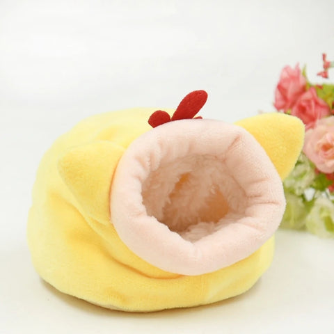 Hamster House Guinea Pigs Nest Small Animal Sleeping Bed Winter Warm Velvet Bed Soft Accessories for Rodents/guinea Pigs