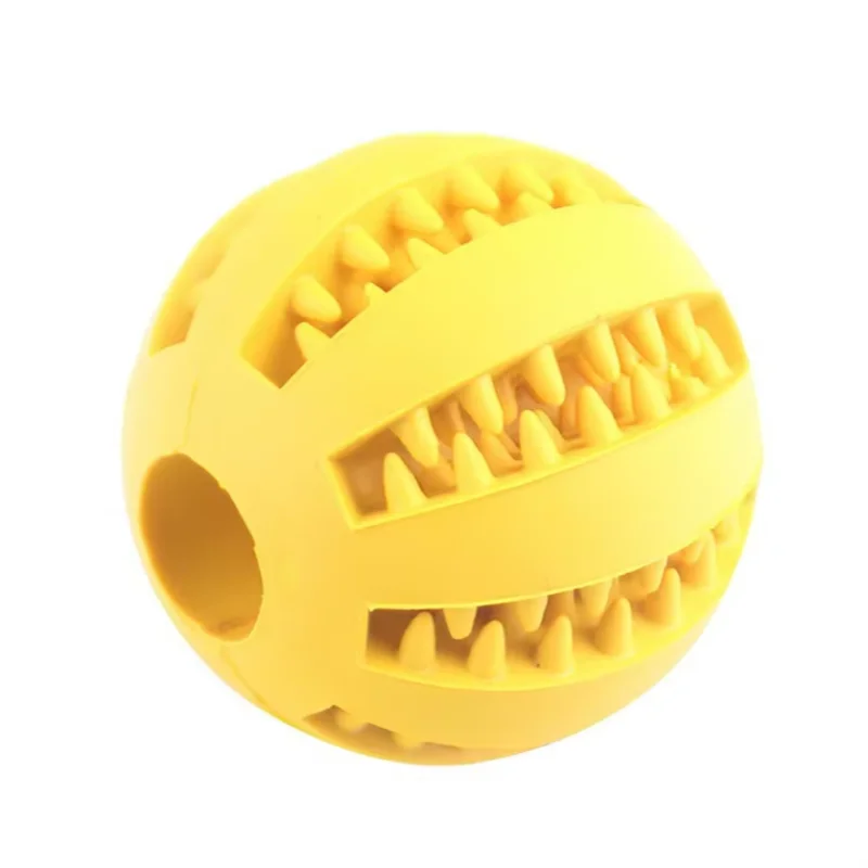 New pet leaking ball toys dogs playing with natural rubber leaking device grappling and biting and grinding elastic toys