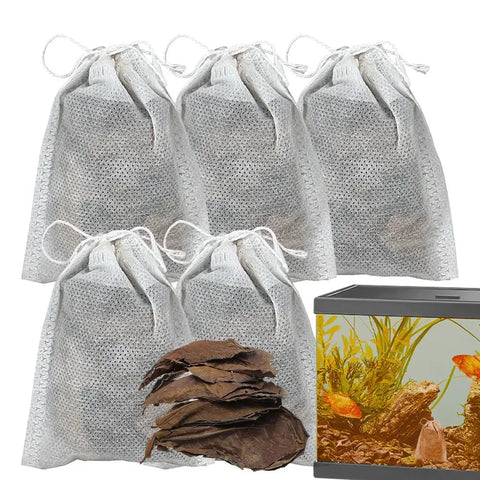 Aquarium Almond Leaves Catappa Leaves Aquarium Betta Fish Leaves Shrimp Fish Tank Accessories Creates Rainforest Environment