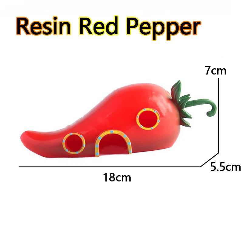 Aquarium Decoration Landscaping Accessories Fish Tank Aquarium Decoration Cartoon Character Pineapple house decoration