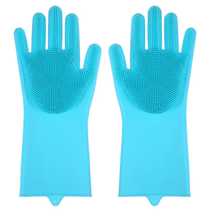 Pet Grooming Cleaning Gloves Dog Cat Bathing Shampoo Glove Scrubber Magic Dishwashing Cleanner Sponge Silicon Hair Removal Glove