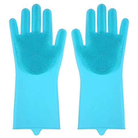 Pet Grooming Cleaning Gloves Dog Cat Bathing Shampoo Glove Scrubber Magic Dishwashing Cleanner Sponge Silicon Hair Removal Glove