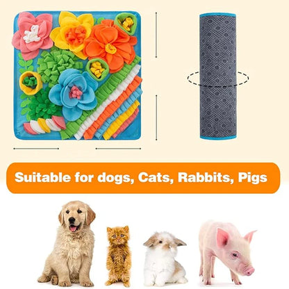 Pet Sniffing Pad Dog And Cat Foraging Toys Indoor Play Eating Mat Relieve Stress And Release Energy Treasure Hunting Slow Food