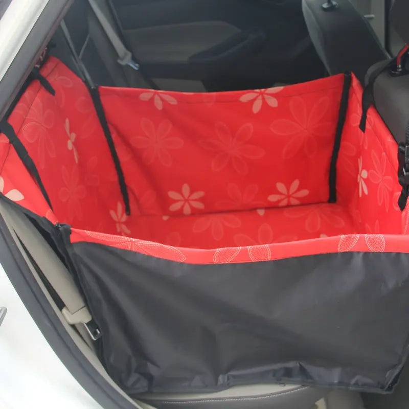 CAWAYI KENNEL Pet Carriers Dog Car Seat Cover Carrying for Dogs Cats Mat Blanket Rear Back Hammock Protector