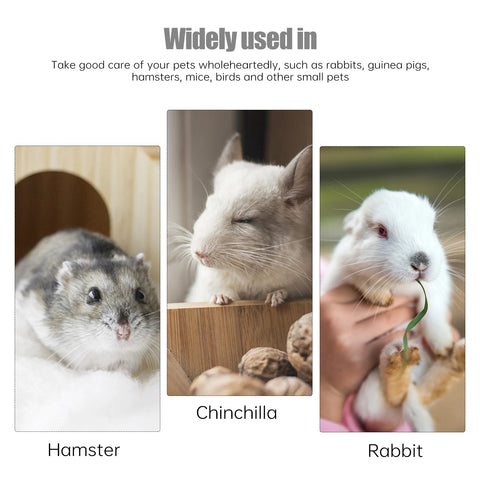 2 Pcs Rabbit Water Bottle Pet Hanging Feeder Leak Proof Transparent Design Guinea Pig Dispenser Container Watering Supplies