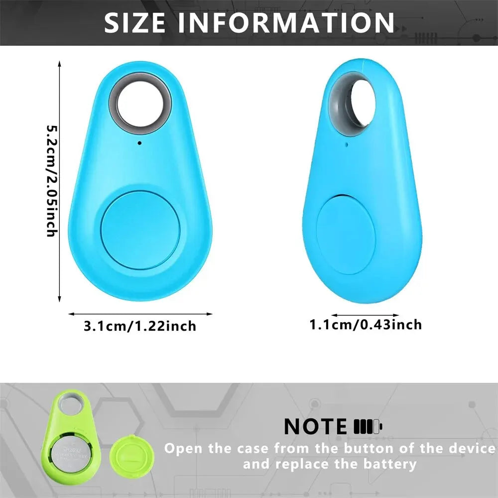 Mini GPS Tracker Bluetooth Anti Lost Device for Pets Wallet Keys Child Bag Two Way Positioning Smart Locator Shutter Control