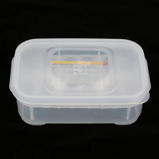 12 Grids Snakes Gecko Lizards Reptiles Eggs Incubator Tray Hatcher Box with Thermometer