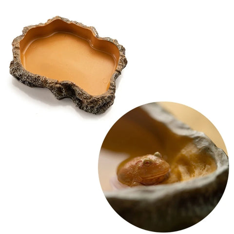 Pet Bowl Simulation Rock Escape Proof Bowl Reptiles Simulation Rock Bowl