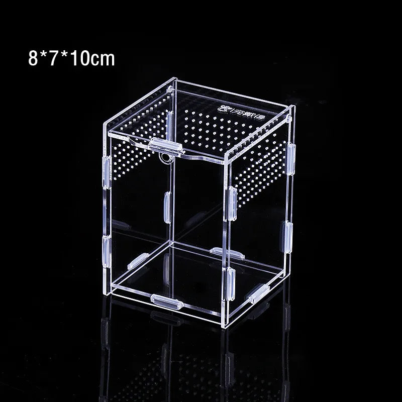 Transparent Acrylic Breeding Box Reptiles Amphibious Lizards Jumping Spiders  Turtles Breeding Box Modern Simple Breeding Tank