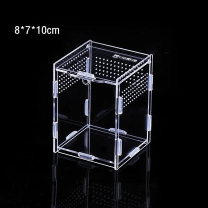 Transparent Acrylic Breeding Box Reptiles Amphibious Lizards Jumping Spiders  Turtles Breeding Box Modern Simple Breeding Tank