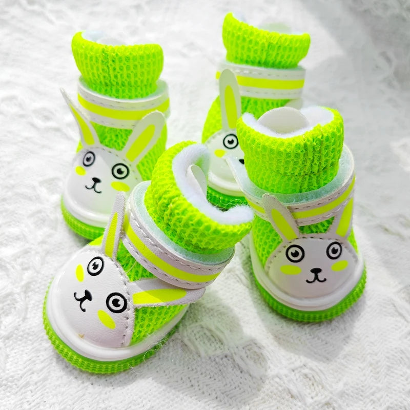 Summer Dog Sneakers For Small Puppy Animal Cute Rabbit Breathable Pet Sandal Shoes Foot Wear Boots Accessories Chihuahua Yorkie