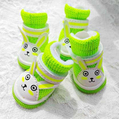 Summer Dog Sneakers For Small Puppy Animal Cute Rabbit Breathable Pet Sandal Shoes Foot Wear Boots Accessories Chihuahua Yorkie