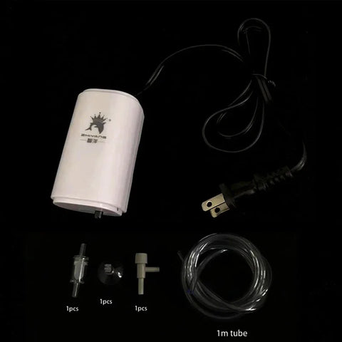 Ultra Silent 220V 3W Aquarium Air Pump Fish Tank Mini Air Compressor Oxygen Pump Aquarium Fish Tank Oxygen Pump One Output