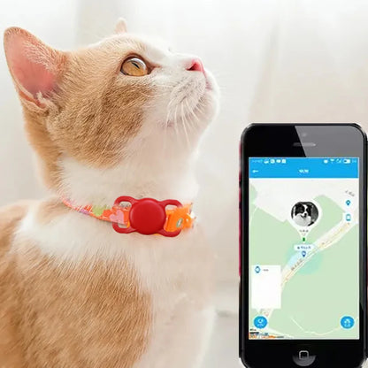 Airtag Pet Lose Proof Silicone Protective Case Dog and Cat Lose Proof GPS Luminous Apple AirTag Case Collar Tracker Protector