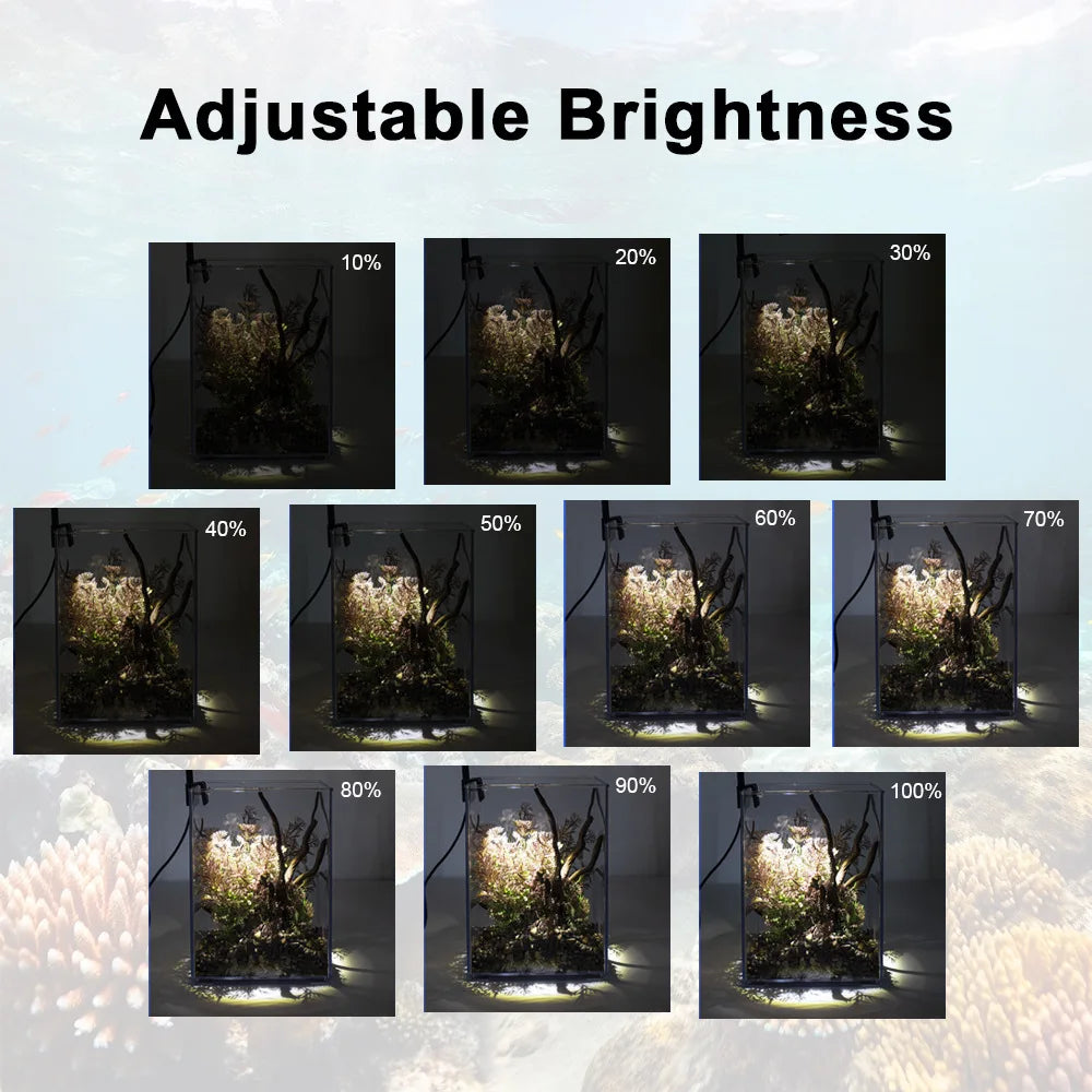 USB Aquarium Light Lighting plants Grow Light Super Slim LED 3W Aquatic Plant Lighting Waterproof Clip-on Lamp For Fish Tank