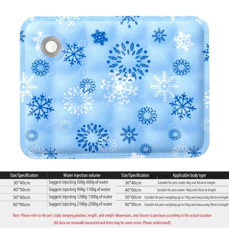 New Dog Cat Ice Cushion Summer Cooling Gel Mat Water Cushion Pet Cool Durable Blanket Sofa Ice Mat Blanket Dormitory Ice Mat