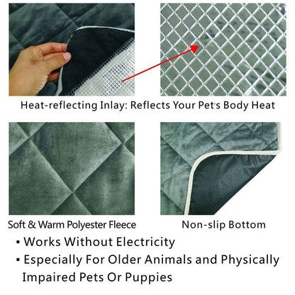 Self-Heating Dog Pad In Winter No Electric Cat Heating Warm Mats Pet Sleeping And Playing Blankets Machine Washable Soft Mat